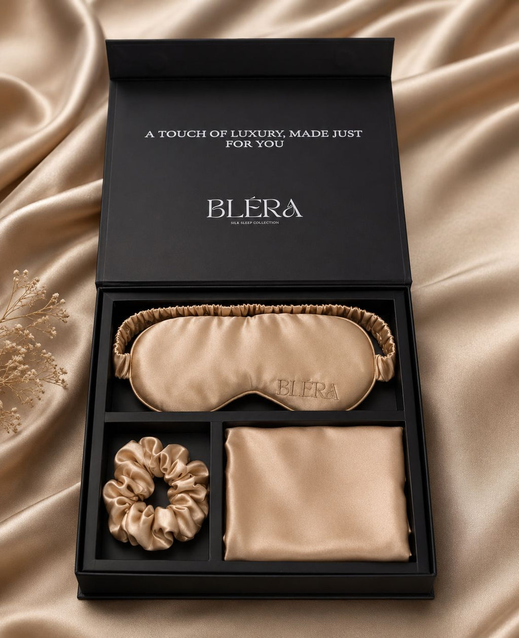Bléra™ Champagne Pearl Silk Set