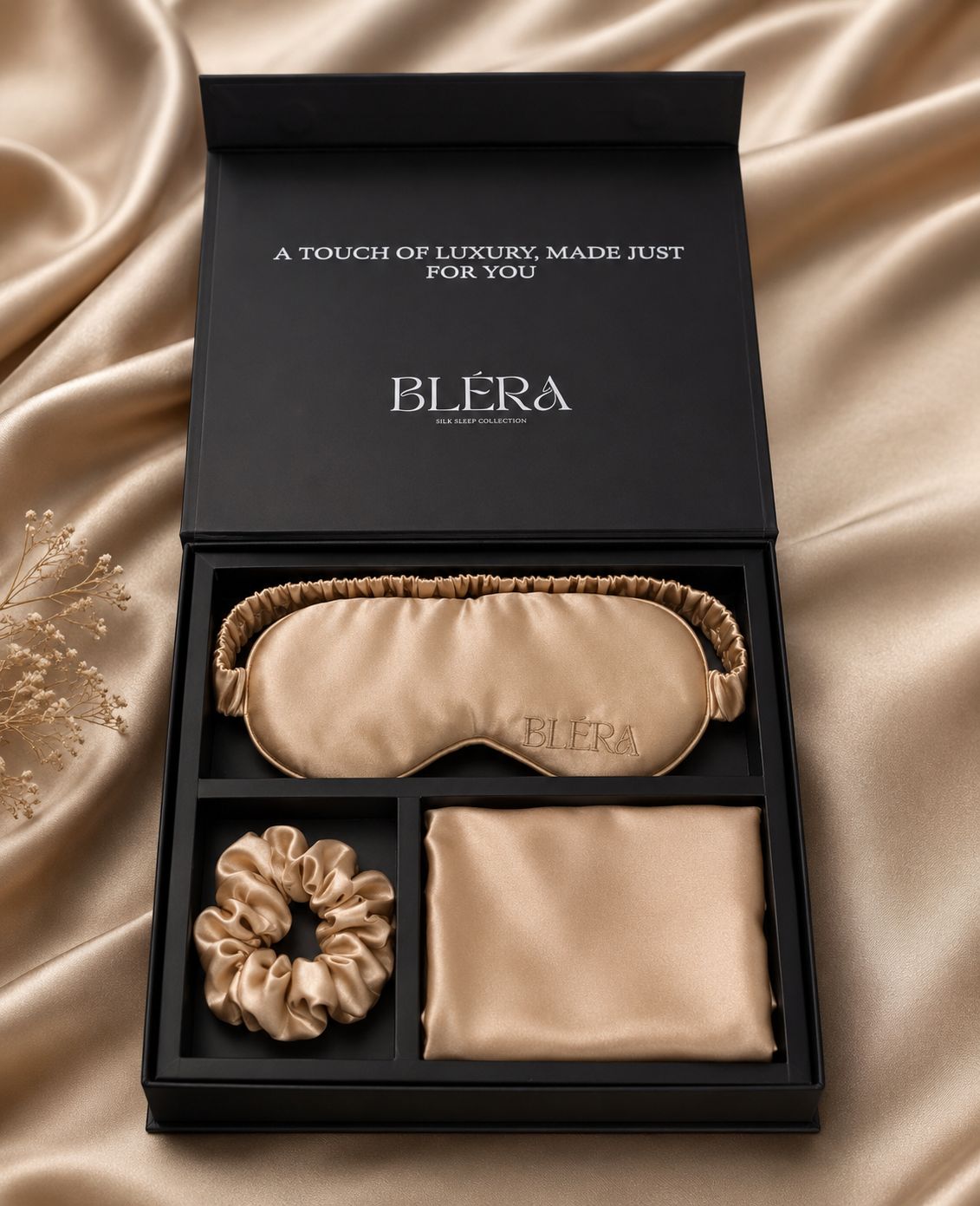 Bléra™ Champagne Pearl Silk Set